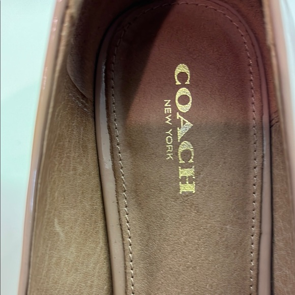 Coach Women's Glossy Brown Heels - Picture 7 of 9
